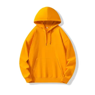 330gsm Pullover Hoodie — Mustard Yellow · garment