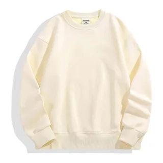 500gsm Heavyweight Crewneck Sweatshirt — Apricot · garment