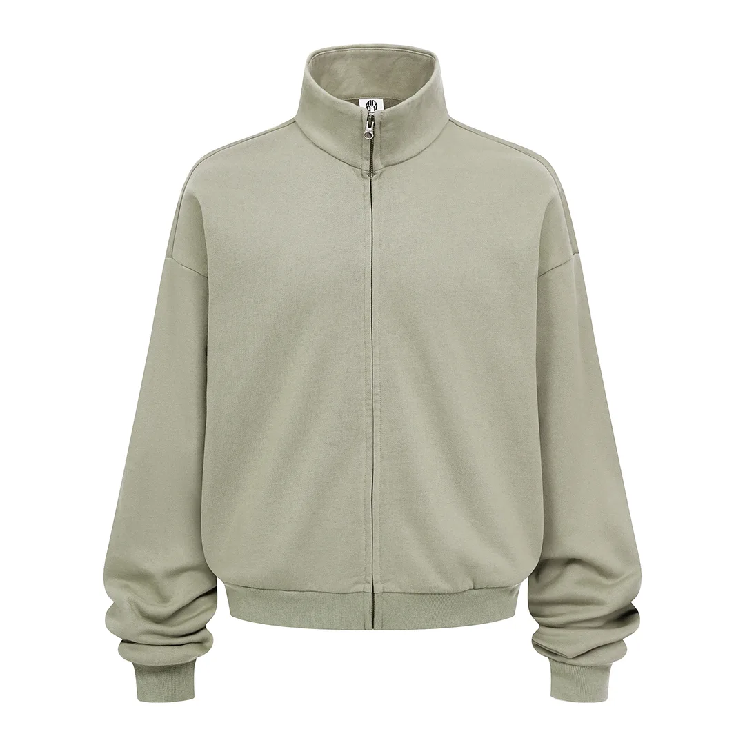 410gsm Stand-Collar Zip Sweatshirt Jacket