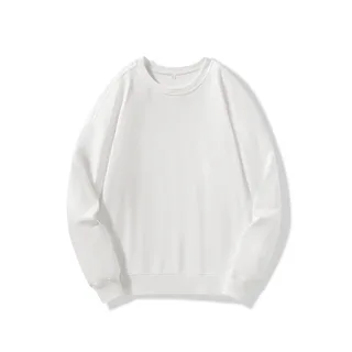 330gsm 100% Cotton Crewneck Sweatshirt — White · garment