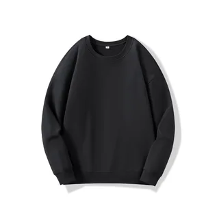 330gsm 100% Cotton Crewneck Sweatshirt — Black · garment
