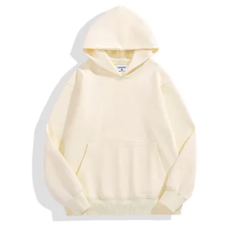500gsm Fleece Pullover Hoodie — Apricot · garment