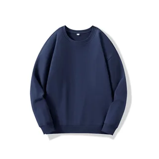 330gsm 100% Cotton Crewneck Sweatshirt — Navy · garment