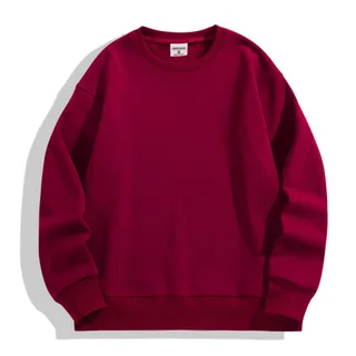 500gsm Heavyweight Crewneck Sweatshirt — Burgundy · garment