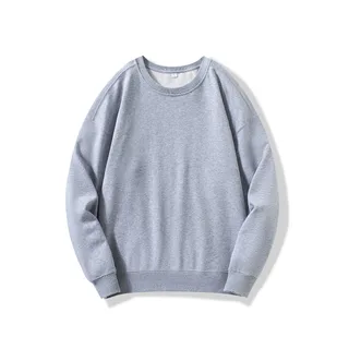 330gsm 100% Cotton Crewneck Sweatshirt — Heather Grey · garment