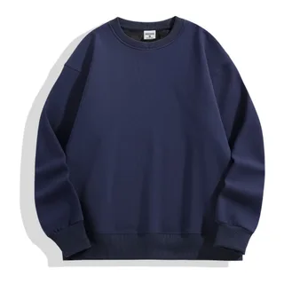 500gsm Heavyweight Crewneck Sweatshirt — Navy · garment
