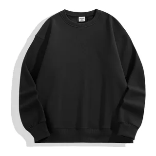 500gsm Heavyweight Crewneck Sweatshirt — Black · garment