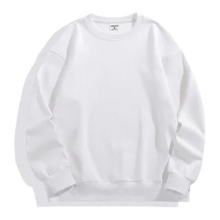 500gsm Heavyweight Crewneck Sweatshirt — White · garment