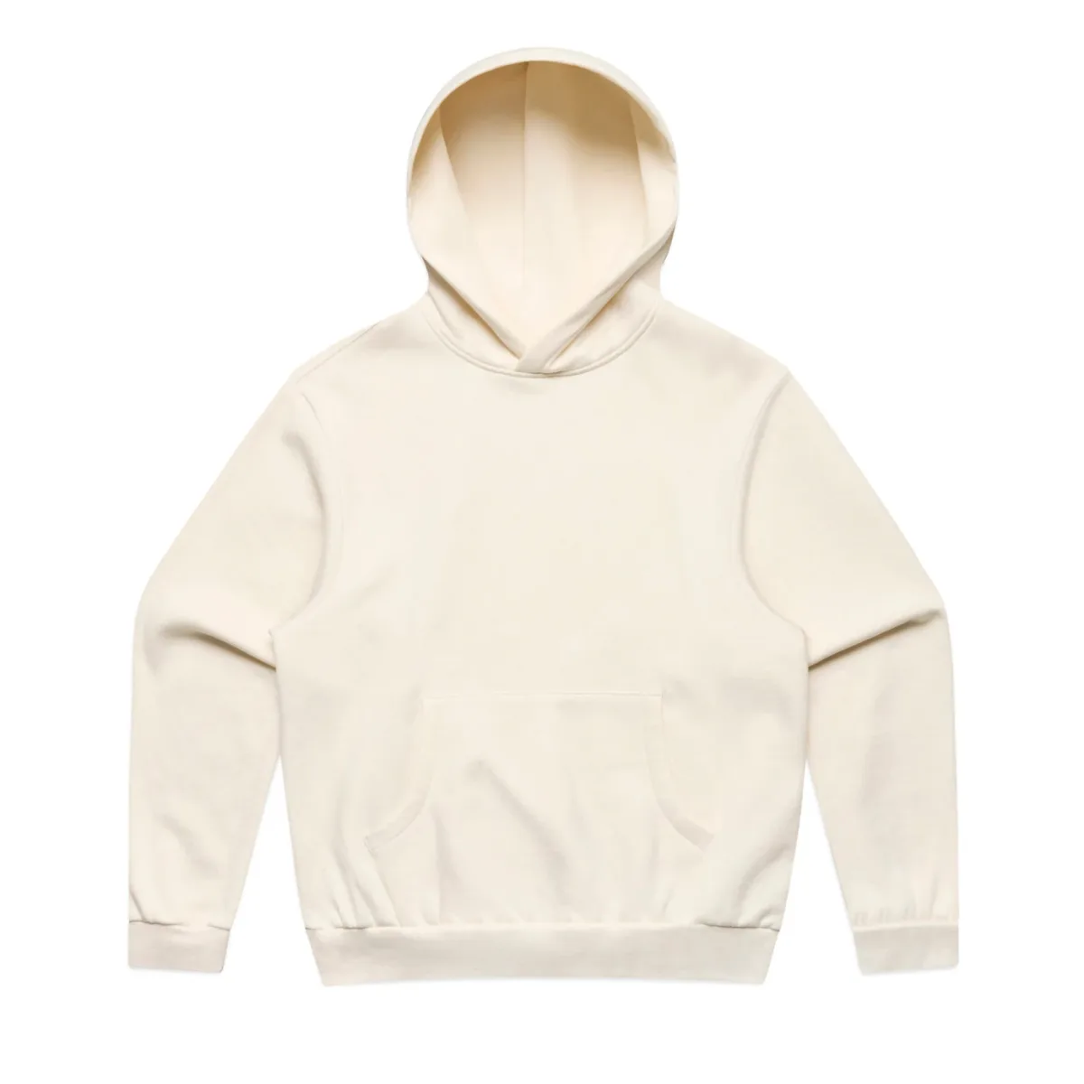 Representative fit image — Ecru box hoodie — supplier style reference