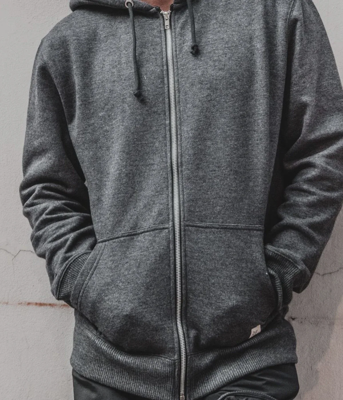 Representative Oversized Zip Hoodie reference image, front view