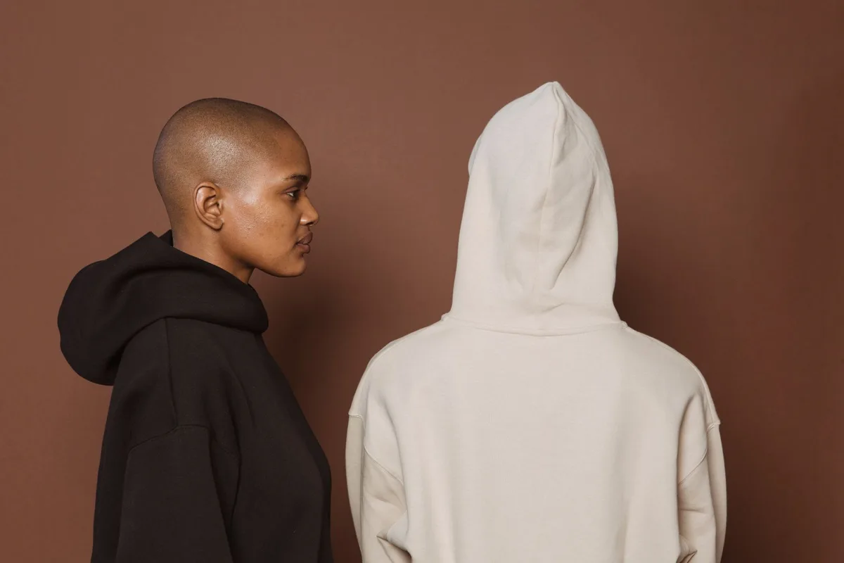 Representative stock photograph of a heavyweight hoodie