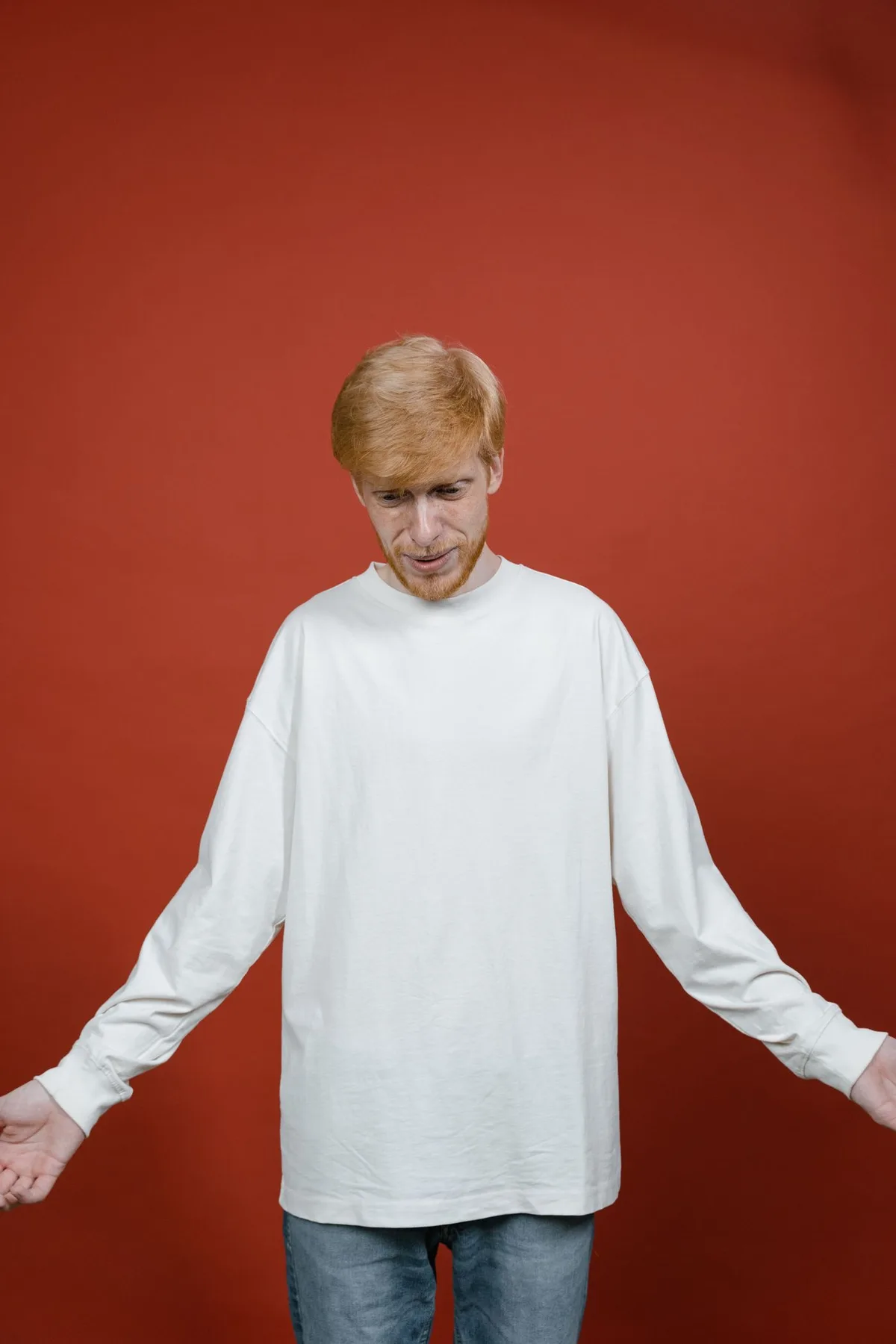 Representative fit image — Oversized cut — relaxed drop-shoulder drape