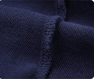 250–300gsm Cotton-Blend Zip Hoodie — Fabric texture