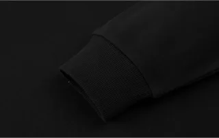 250–300gsm Cotton-Blend Crewneck Sweatshirt — Ribbed cuff