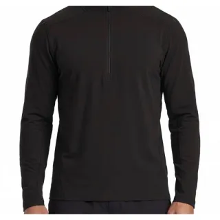 Cooling Sun-Protection Long-Sleeve Sports T-Shirt — Basic Black · garment