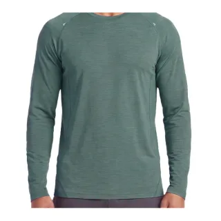 Men's Long-Sleeve Breathable Sports T-Shirt — Lake Green · garment