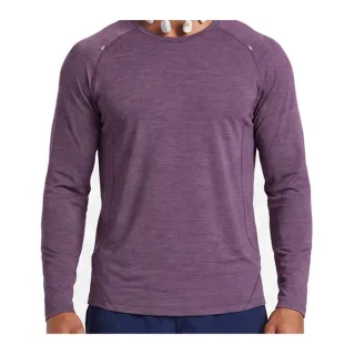 Men's Long-Sleeve Breathable Sports T-Shirt — Lilac · garment