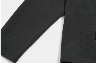 Men's Waffle Zip Sports Jacket — Sleeve finish