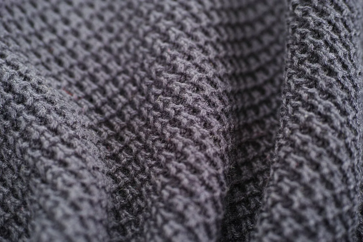 Representative close-up image of knit fabric texture
